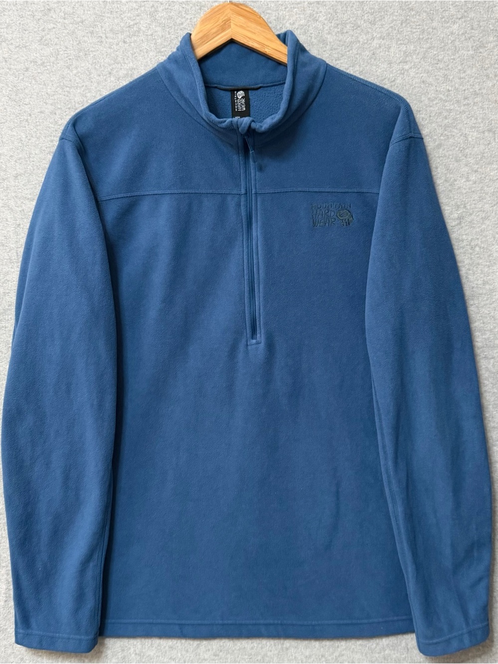 Mountain Hardwear Men’s XL Microchill 2.0 1/4 Zip Fleece Pullover Blue